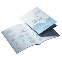 Impression de dépliants pliés personnalisés, pochette promotionnelle, dépliant imprimable, flyer