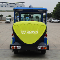 Bus électrique touristique à thème de dessin animé, apparence personnalisée, éclairage LED pour parcs d'attractions, zoos, sites touristiques, transport de visiteurs