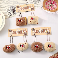 Porte-clés en peluche miniature personnalisable, petit pendentif en peluche personnalisé pour sacs, sacs à dos, clés, jouet en peluche doux avec logo personnalisé