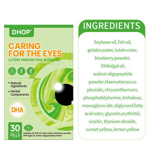 Suplemento Saludable OEM, 30 <span class=keywords><strong>C</strong></span>ápsulas Blandas para el Cuidado de los Ojos - Éster de Luteína, Polvo de Arándanos, Aceite de Algas DHA, Favorece la Salud Ocular - Product Image 4