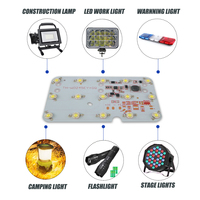 Circuito della luce stroboscopica 21 scheda led 4v pcb assembly ssd 12v led circuit board pcba manuafctur haumotte pcb e pcba qfn44