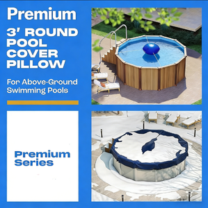 Almohada para <span class=keywords><strong>Piscina</strong></span> de <span class=keywords><strong>3x3</strong></span> Pies para Piscinas Elevadas, Cubierta de PVC Resistente de 0.4 mm para Invierno (91.4 x 91.4 cm) - Product Image 5