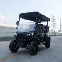 Voiturette de golf électrique certifiée CE, 48V Lithium, 4 places, design compact, mobilité urbaine, LSV NEV, contrôle qualité standard d'exportation