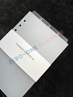 A4 A5 A6 A7 Séparateur d'onglet givré personnalisé avec pages d'index mensuelles Inserts en plastique à 6 trous pour organisateur de planificateur