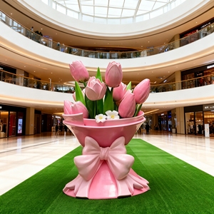 Escultura de arte en FRP de gran tamaño con diseño de gato de dibujos animados para decoración de césped en paisajes urbanos, zonas peatonales, plazas públicas, hoteles y complejos turísticos. - Product Image 3