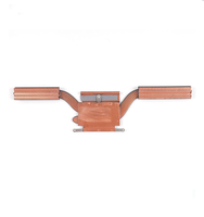 Radiateur de CPU pour ordinateur portable à caloducs soudés minces et aplatis - Ensemble de ailettes de refroidissement en cuivre haute efficacité pour la gestion thermique des ordinateurs portables