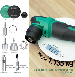 Polisseuse Batoca S4 <span class=keywords><strong>sans</strong></span> fil 2-en-1 avec tampon de polissage pour le detailing et l'entretien automobile 110V-240V 2000-5500 tr/min - Product Image 3
