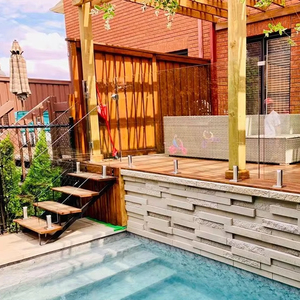 10mm 12mm Tempered thép không gỉ lan can kính không khung cho ban công ngoài trời hiện đại - Product Image 2