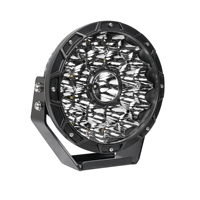 Ziaïa — lampes de travail Led blanches rondes, lumière extra brillante, double couleur, lumière de position auxiliaire, 9 pouces