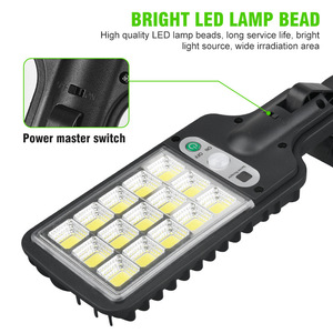 Solar Street <b>Light</b> 35W <b>LED</b> Outdoor Wall <b>Light</b> Remote Control Dimmable Human Body <b>Sensor</b> Courtyard Lighting - Product Image 3