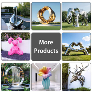 <span class=keywords><strong>Fontana</strong></span> a Spirale in Acciaio Inox Personalizzata, Scultura Astratta in Metallo Lucidato per Giardino Esterno - Product Image 4