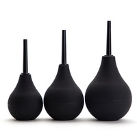 Irrigateur vaginal en silicone en forme de poire, pour lavement anal, jouet sexuel, buse de lavement, nettoyeur anal, Chuveiro pour hommes gays