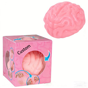 Juguetes Antiestrés Divertidos de TPR con Forma de Cerebro para Halloween, Juguetes Blandos para Aliviar el Estrés, Venta Caliente - Product Image 1