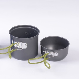 ชุดเครื่องครัวสำหรับตั้งแคมป์กลางแจ้ง DS-101 หม้ออะโนไดซ์สีเทาขนาด 4 ลิตร พกพาสะดวก น้ำหนักเบา พร้อมขีดบอกปริมาตร สำหรับทำอาหารปิกนิก - Product Image 3