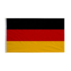En venta, material de poliéster de mayor duración personalizado, serigrafía de 3x5 pies, Bandera de país de Alemania - Product Image 1