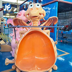 Attrazione Turistica a Tema Dinosauri per Parchi Divertimento, Giostra per Bambini con Dinosauri Saltatori e Aerei a Controllo Autonomo in Vendita - Product Image 6