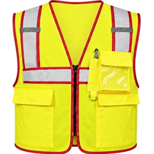เสื้อกั๊กนิรภัยสะท้อนแสงสีเขียวสำหรับงานก่อสร้างและอุตสาหกรรม ผลิตแบบ OEM/ODM ขายส่งสำหรับทุกเพศ - Product Image 1