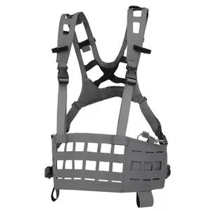 Gilet tactique léger SPC, couleur unie, mousquetons à dégagement rapide, nylon TPU, système MOLLE externe escamotable, produit de sécurité - Product Image 3