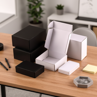 Boîtes d'expédition de luxe personnalisées avec logo, écologiques, recyclables, colorées, petites, en carton ondulé, auto-érectables, avec doublure en mousse, pour cadeaux et envois postaux