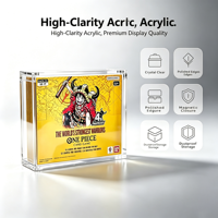 Boîtier de présentation magnétique en acrylique écologique personnalisé XC, résistant aux UV, protection transparente en acrylique, anti-poussière pour cartes TCG, pièce unique