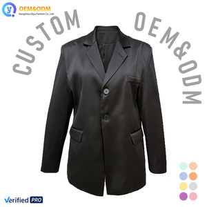 Blazer en soie sur mesure Q&<span class=keywords><strong>D</strong></span> OEM 2026, style oversize, vêtement <span class=keywords><strong>d</strong></span>'extérieur de haute qualité, doudoune composite <span class=keywords><strong>d</strong></span>'<span class=keywords><strong>hiver</strong></span>, fourrure, jean, denim, veste pour <span class=keywords><strong>femme</strong></span> - Product Image 1