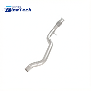 Tubo de escape recto para Audi A4L B9.5 2.0T, tubo de escape delantero de acero inoxidable, colector/tubo principal. - Product Image 5