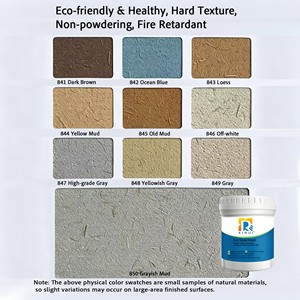 Peinture Écologique en Fibre de Paille Naturelle, Revêtement Artistique Texturé, Peinture Murale Acrylique à Base d'Eau, Fini Mat pour Décoration Intérieure et Extérieure - Product Image 3
