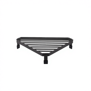<b>Kitchen</b> Japanese Style Metal Iron Triangle Standing Type Single Tier Anti Scalding <b>Storage</b> <b>Rack</b> Pot <b>Rack</b> for Corner Countertop - Product Image 4