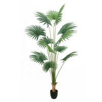 Palmier artificiel réaliste de 220 cm de haut, plante tropicale artificielle pour salon, bureau, hall d'hôtel, décoration intérieure