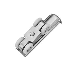 Roulettes <span class=keywords><strong>de</strong></span> porte coulissante à suspension supérieure en acier inoxydable pour portes en bois, roulettes <span class=keywords><strong>de</strong></span> <span class=keywords><strong>portail</strong></span> <span class=keywords><strong>coulissant</strong></span> robustes en acier inoxydable pour <span class=keywords><strong>rail</strong></span> <span class=keywords><strong>de</strong></span> suspension - Product Image 2