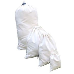 Sac à cordon en toile de haute qualité avec poignée en corde, personnalisable avec logo, pour collection de chaussures en coton et sac de rangement anti-poussière - Product Image 1
