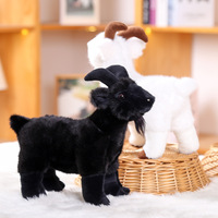Oveja de Peluche Simulada, Adorable Adorno de Animal, Muñeco de Peluche con Relleno de Algodón PP, Alivia el Estrés, Unisex, Souvenir de Zoológico