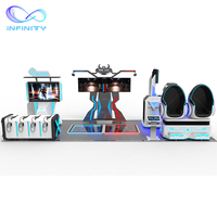 Système d'arcade VR pour FEC, cinéma 9D, salle d'évasion et station de jeu multijoueur, plateforme 3DOF avec plus de 100 jeux