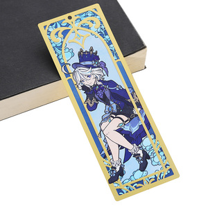 Marcapáginas Promocionales con Diseño Personalizado, Marcapáginas de Metal con Diseño de Anime y Dibujos Animados, Impresión Tipográfica, Chapados en Oro, con Borla - Product Image 3