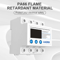Protecteur de surtension et de sous-tension réglable à réinitialisation automatique LUZRO AC 80A avec écran LCD 380V 3P+N Protection contre la perte de phase