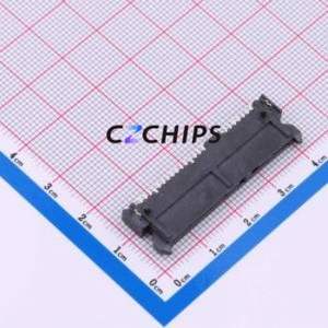 HDGCYLSY-SATA-109 Hard Drive Connector (SAS/SATA/M.2) SMD Connector SATA Female 22P Horizontal Mount - Product Image 1