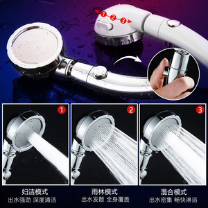 Cabezal de ducha universal Royal Stan con tres velocidades de aumento de presión y un botón de parada para uso doméstico - Product Image 4