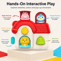 Jeu de cache-cache interactif dans la maison - Boîte à commutateurs - Jouets Montessori - Jouets éducatifs - Centre d'activités pour bébés et nourrissons