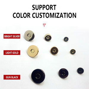 Bán Buôn Flatback Từ Snap Nút Khóa Từ Nickel Mỏng Nam Châm Nút Cho Túi Xách Kim Loại Dày <span class=keywords><strong>Brass</strong></span> 14Mm 18Mm - Product Image 5