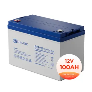 סוללת מחזור עמוק ללא תחזוקה של Sunark 12 וולט 100Ah AGM GEL סוללות סולאריות