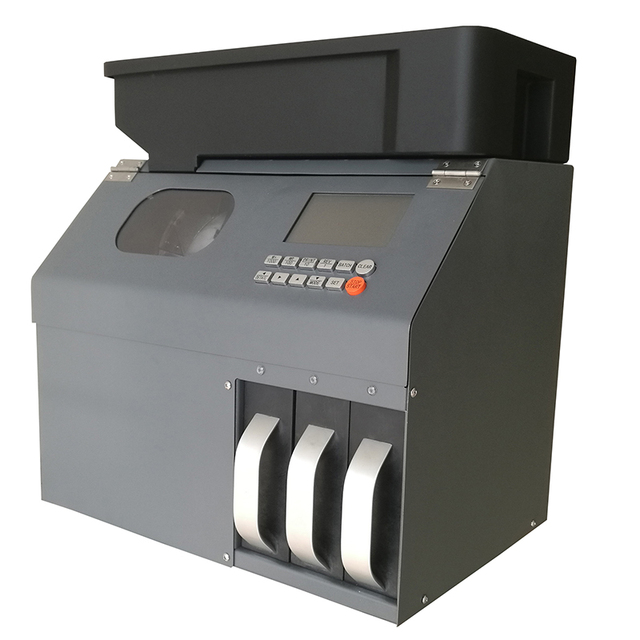 High-Efficiency Coin Counter Commercial Home Use Time-Saving Accurate Coin Sorter 1000-2000PCS Capacity 0.8-3.5mm Thickness