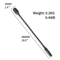 G2 Professional DJ Stage Cardioïde XLR Metal Condenser Gooseneck Microphone Wired for Mixer Connection and Communication