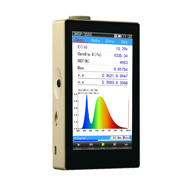 Светодиодный Измеритель люкс по заводской цене, интеллектуальный цифровой Luxmeter OHSP350C 380-780 нм, точный Оптический анализатор спектра