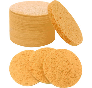 Éponge ovale simple 100% naturelle pour le nettoyage du visage et les soins de la peau - Product Image 1