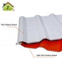 Panel de Techo de PVC Ligero y Hueco, Láminas de Techo de Plástico con Perfil de Alta Flexibilidad para Aplicaciones en Techos Curvos, Pérgolas y Gazebos
