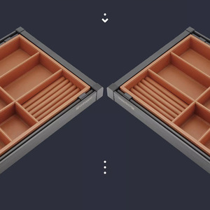 Leather Jewelry <b>Box</b> Multifunctional <b>Storage</b> Organizer Telescopic <b>Drawer</b> Wardrobe Accessory Hardware 1st Floor Use - Product Image 1