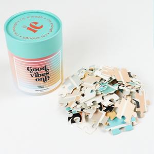 Caja de Regalo de Cartón Rígido con Tubo de Papel para Rompecabezas Biodegradables Personalizados, para Juegos Educativos y Manualidades - Product Image 4