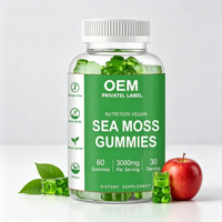 Gummies végétaliennes sans gélatine à base de pectine, sans gluten, végétaliennes, à base d'algues marines