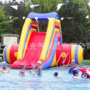 Shanghai Jichen Inflatable <b>Water</b> <b>Slide</b> Large Outdoor PVC Commercial Use For Events And Parks - Product Image 2