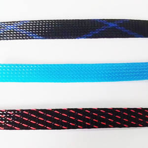 Manguito trenzado de <span class=keywords><strong>PET</strong></span> Manguito de cable trenzado expandible aislado Tubo de plástico multicolor - Product Image 4